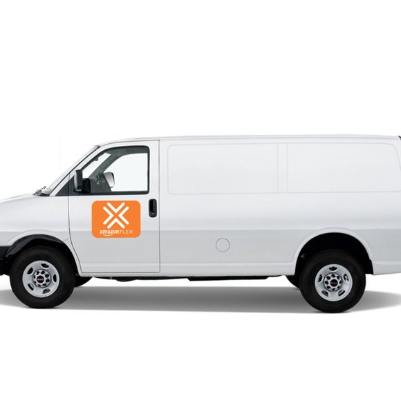 Pair (2) of Flex Logo Orange Car Magnets 9"x12" Delivery Driver Vehicle Signage - Picture 2 of 3